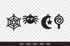 Cute Halloween Earrings SVG, Halloween Jewelry Template Product Image 2