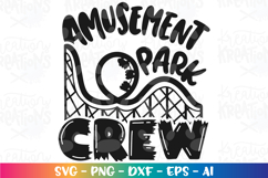 Amusement Park Crew SVG Roller Coaster amusement theme park Product Image 2