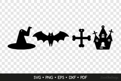 Halloween Earrings SVG Cut Files, Halloween Jewelry Template Product Image 2