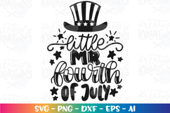 4th of July svg Little Miss Mr Fourth of July Independent Product Image 8