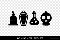 Halloween Earrings SVG Cut Files, Halloween Jewelry Template Product Image 2