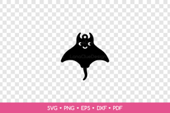 Stingray Earring SVG Cut File, Sea Animal Jewelry Template Product Image 2