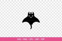 Stingray Earring SVG Cut File, Sea Animal Jewelry Template Product Image 2
