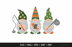 Fishing Gnomes SVG Cut Files, Gnomes Fishermen SVG Product Image 2