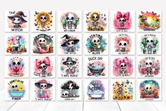Funny skeleton Tumbler Wraps BUNDLE|PNG, 20 oz. Product Image 2