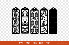 Layered Fall Bookmarks SVG Cut Files, Autumn Paper Cut Product Image 2