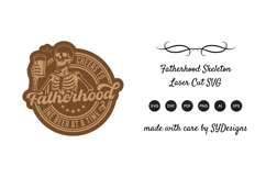 Fatherhood Skeleton Laser Cut SVG Product Image 3
