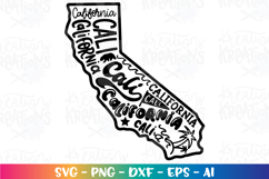 4th of July svg California state Map USA patriotic Product Image 2