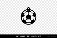 Soccer Ball Earring SVG Cut File, Sport Jewelry Template Product Image 2