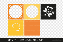Bee 3D Shadow Box SVG Cut Files, Layered Bee Paper Cut Product Image 2