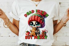 Christmas skeleton Sublimation PNG. Product Image 3