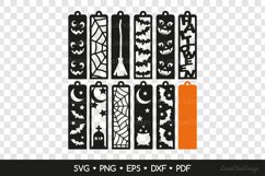 Halloween Bookmarks SVG Bundle, Halloween Papercut Template Product Image 2