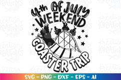 4th of July svg Weekend Coaster Trip Family Roller Coaster Product Image 2