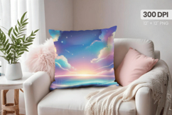 Happy New Year PNG Pillow, Festive New Year&#039;s Eve 2026 PNG Product Image 1