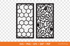 Decorative Panels with Honeycomb and Bee SVG, Laser Cut DXF Product Image 2