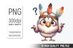 Cute Chicken, Animal Sublimation Clipart PNG Product Image 1