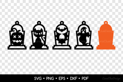 Two Layered Halloween Tomb Earrings SVG, Halloween Jewelry Product Image 2