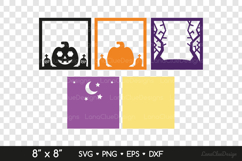 Halloween Night 3D Shadow Box SVG, Layered Paper Cut Product Image 2