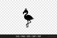Flamingo Earring SVG Cut File, Flamingo Jewelry Template Product Image 2