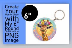 Sublimation Giraffe Round Design - Spring Edition Product Image 1