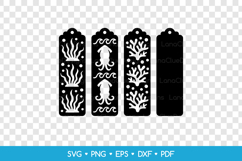 3 Layered Ocean Bookmarks SVG Laser Cut, Summer Papercut Product Image 2
