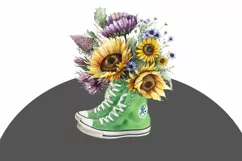 Flowers&sneakers PNG sublimation Product Image 2