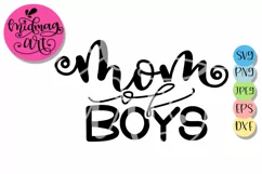 Mom of boys svg, Mothers day svg Product Image 2