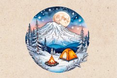 Winter Night. PNG sublimation Product Image 3