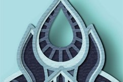 Cross multilayer 3D SVG/ Cross 3D mandala Product Image 4