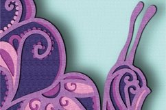 Snail 3D multilayer SVG/ Snail 3D mandala Product Image 4