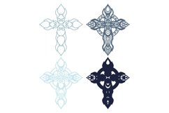 Cross multilayer 3D SVG/ Cross 3D mandala Product Image 2