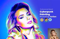 Cyberpunk Painting Photoshop Action Product Image 1