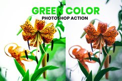 Green Color Photoshop Action Product Image 1
