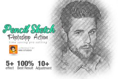 Pencil Sketch Photoshop Action Product Image 1