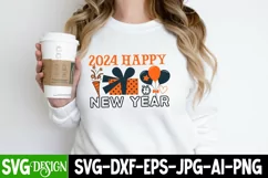 2024 Happy New Year SVG | New Year SVG | New Year 2024 PNG Product Image 2
