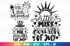 4th of July svg Little Miss Mr Fourth of July Independent Product Image 2
