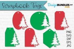 Christmas Tree Scrapbook Tags | Gift Tags - Wine Tags Product Image 1