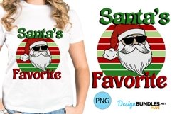 Christmas Sublimation | Santa Favorite Christmas Shirt PNG Product Image 1