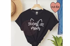Cat svg, cat mom svg, cat silhouette svg, cat lover svg Product Image 2