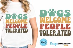Dogs Welcome Funny Sublimation | Retro Dog Sublimation Product Image 1
