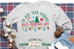 Crazy Christmas Lady SVG | Christmas SVG | T shirt SVG Product Image 1