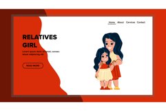 relatives girl vector Product Image 1