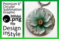 Whimsical Blooms: 3D Spring Round Designs PNG Product Image 1