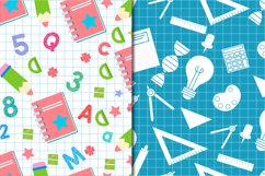 Back to School Digital Papers Pattern Product Image 4