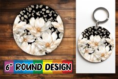 Glittering Blossom Sparkle PNG Sublimation : Keychain, Coast Product Image 1