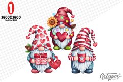 Valentine Gnome Sublimation Clipart - High Quality Design Product Image 5