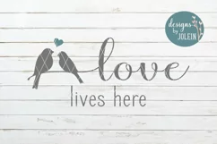 Love Lives Here | Love Birds Craft File Product Image 4