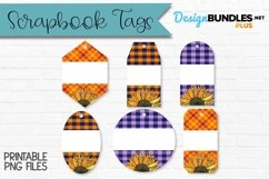 Sunflower Scrapbook Tags | Halloween Tags | Wine Labels Product Image 1
