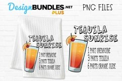 Tequila Sunrise Cocktail Recipe Sublimation Design Product Image 1