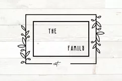 Family Monogram Sign Floral Wreath svg Product Image 8